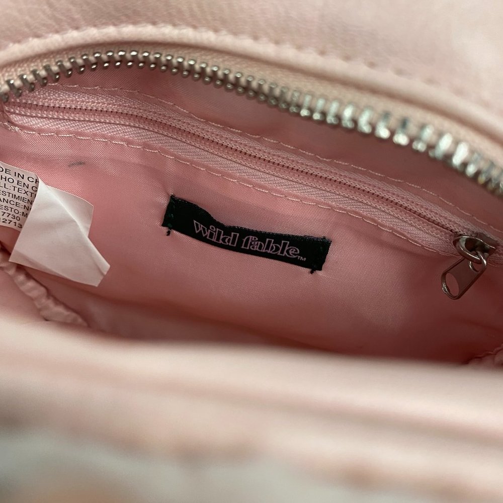 Wild Fable Pink Faur Round Crossbody Purse Bag - Picture 4 of 4